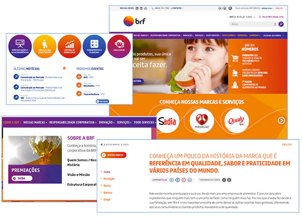 Design final do site global da BRF